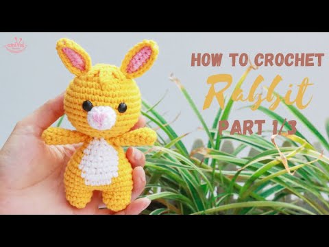 #104 | Amigurumi Rabbit (1/3) | How To Crochet Animals | Step-by-Step Tutorial | @AmivuiStudio