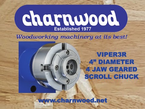 Charnwood VIPER3R 95mm Diameter, 4 Jaw Geared Scroll Chuck video
