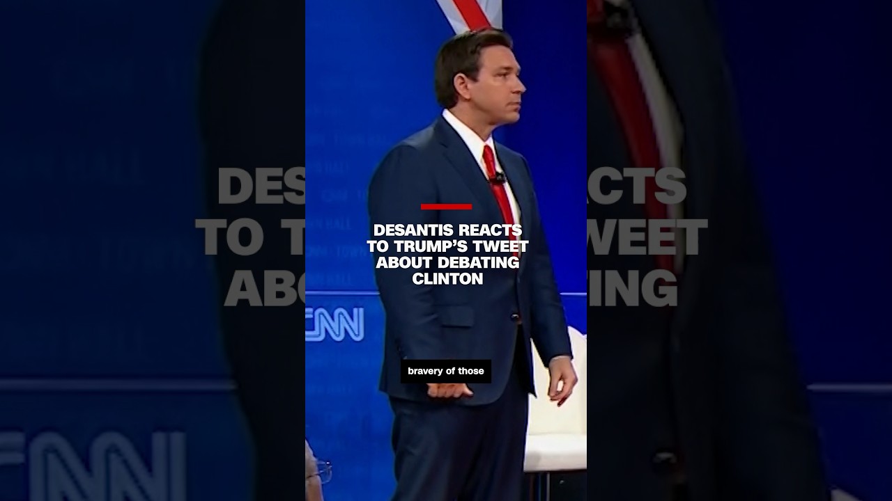 DeSantis reacts to Trump’s tweet about debating Clinton