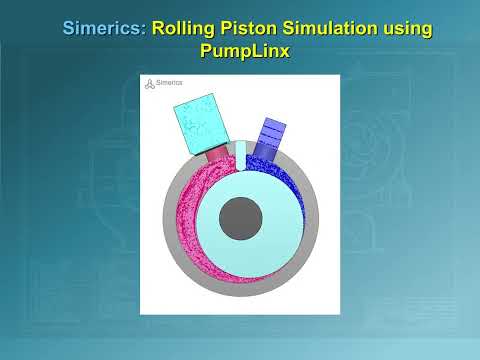 CFD Simulation of a Rolling Piston Pump using Simerics CFD / PumpLinx