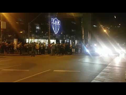 Protesto torcida Atlético 4 - 12/04/2019