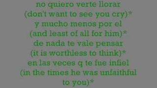 Te Vi Llorar by-(HECTOR EL FATHER) lyrics spanish &amp; (eng) *