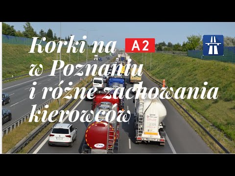 Traffic jams on the A2 Motorway and different driver behavior