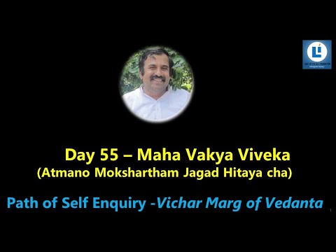 Mahavakya Viveka (Tatwamasi) D55 #tatwamasi #selfenquiry #vicharamarg #advaita