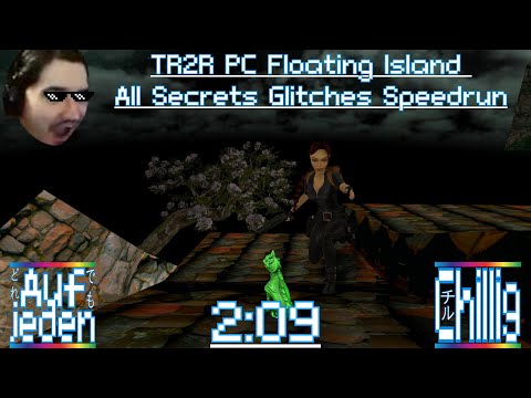 Tomb Raider II 2 Remastered | PC | Floating Island | All Secrets | Speedrun | 2:09 | German | WR |