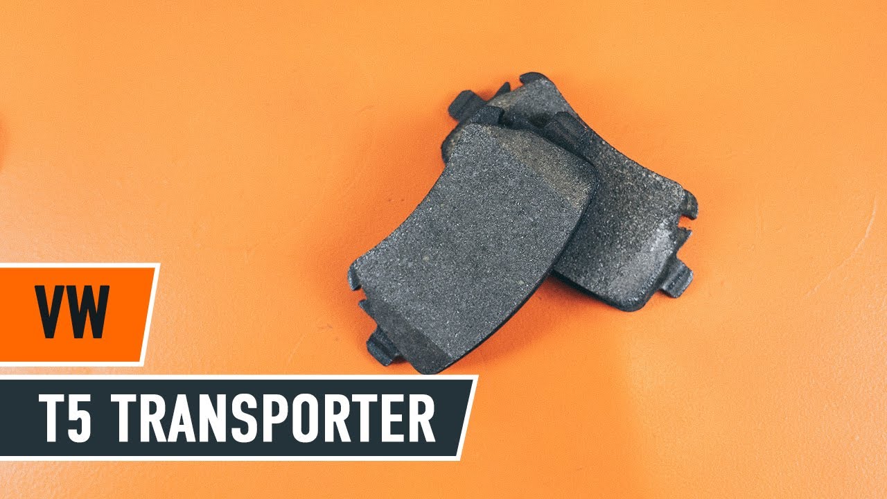 Como mudar pastilhas de travão da parte traseira em VW T5 Transporter - guia de substituição