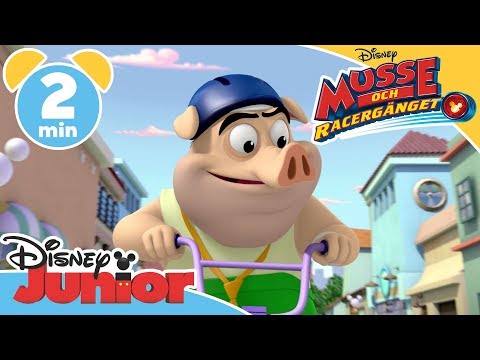 Musse och Racergänget | Den stressade grisen 🐷- Disney Junior Sverige