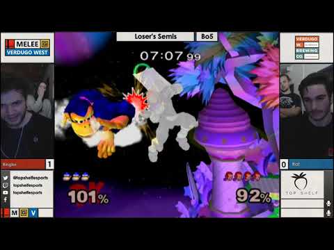 Losers Quarters: Ringler(DK) vs. Rat(Ganondorf) [Melee @ Verdugo #44]