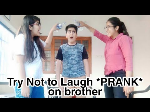 TRY NOT TO LAUGH *PRANK* ON MY BROTHER //LUCII TRIJANI