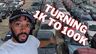 Turning $1,000 To $100,000 Part 9 - How To Flip Cars - The Next Auction Car!