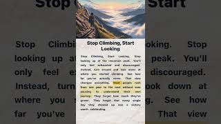 Stop Climbing, Start Looking | English Reading and Listening Practice #englishforbeginners