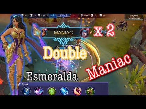 Esmeralda maniac ×2      Double maniac |How to build emeralda |ReachSen |Mobile legend bang bang