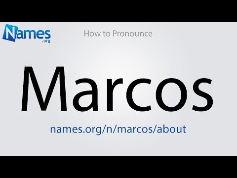 How to Pronounce Marcos