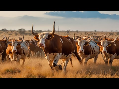 Raising MILLIONS of Longhorn Cattle in America and Africa |Why Longhorn cattle are worth millions