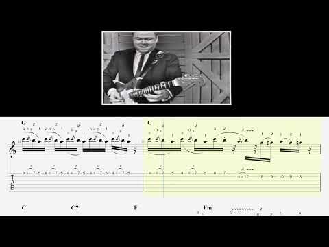 (scrolling) TAB - Roy Clark - "12th Street Rag" - vintage instrumental