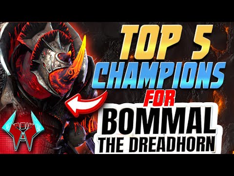 TOP 5 der besten Champions, um BOMMAL the DREADHORN zu besiegen | RAID Shadow Legends Doom Tower ...