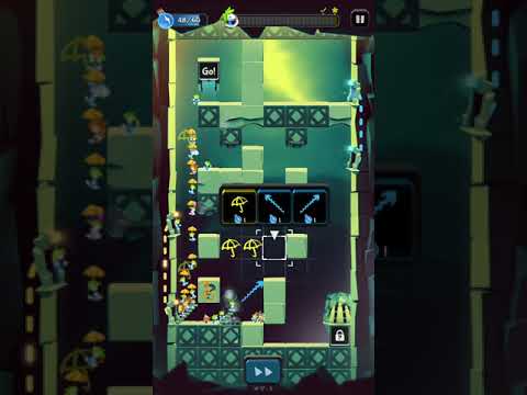 Lemmings. World 5 - Asteroid. Level W 17-2. Perfect Walkthrough.