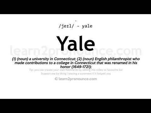 Yale pronunciation and definition