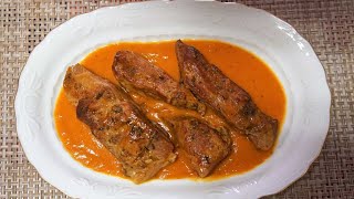 EL MEJOR SECRETO DE CERDO EN SALSA, SE DESHACE EN LA BOCA Y LA SALSA ESTÁ PARA MOJAR PAN Y NO PARAR