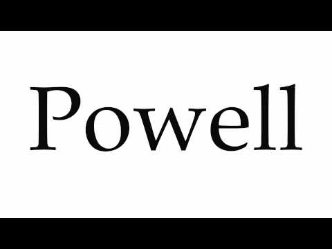 How to Pronounce Powell