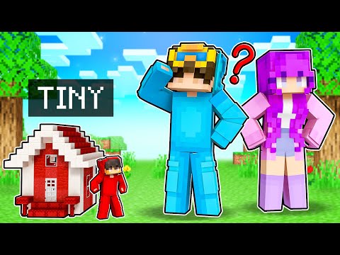 Pranking my Friends with a TINY HOUSE in Minecraft!