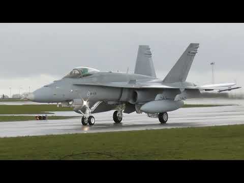 RAF Waddington Cobra Warrior Finnish Air Force Arrivals 01/03/23