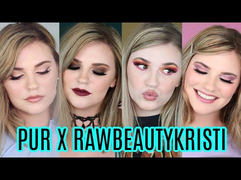 PUR X RAWBEAUTYKRISTI | 4 Looks, Tutorial, Review & Swatches | Tash