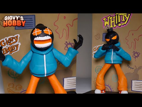 Whitty Sculpture ➤ Friday Night Funkin' - Ballistic (Whitty Mod)★ Cosclay Polymer Clay Tutorial