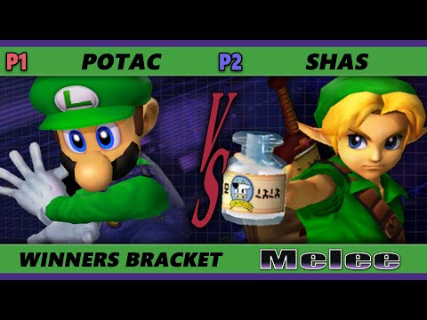 S@X 448 - Potac (Luigi) Vs. Shas (Young Link) Smash Melee - SSBM