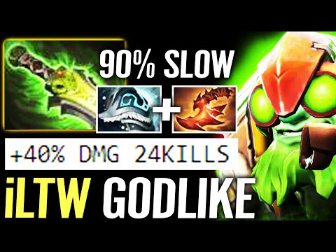 🔥 iLTW Tinker 24Kill GODLIKE — 0.85s Fastest Hand 90% Slow + 40% Magic Damage META Dota 2 Pro