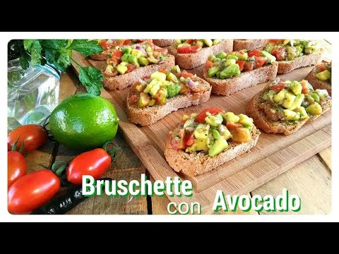 BRUSCHETTE DI AVOCADO ESTIVE