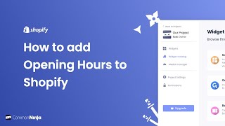 How to add an Opening Hours to Shopify