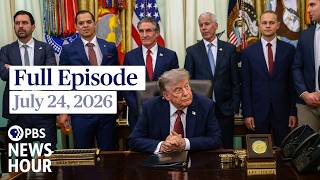 PBS News Hour live episode, July 24, 2026 