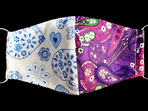 Sew in just 4 minutes! Very Easy New Trending Pattern Mask | Face Mask Sewing Tutorial
