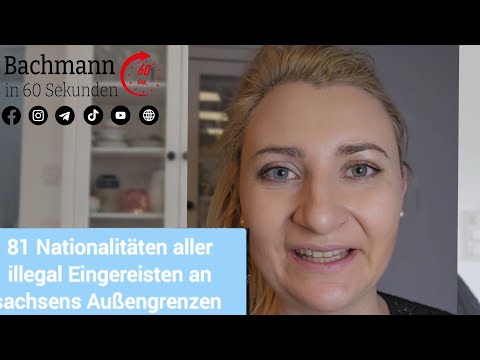 Deutschland hat 81 Nachbarländer?! 81 Nationalitäten kamen 2022 illegal über sachsens Außengrenzen.
