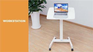 Height Adjustable Mobile Workstation with Foot Pedal - FWS07 Series