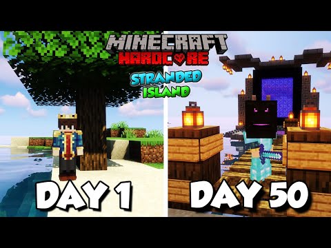 I Survived 50 Days on a SURVIVAL ISLAND in Minecraft Hardcore