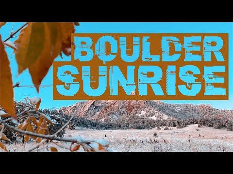 Boulder Sunrise | First Snowfall 2019-20