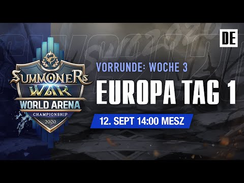 [DE] SWC2020 EUROPE Vorrunde TAG1 | Summoners War