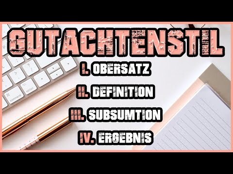 GUTACHTENSTIL in 4 einfachen Schritten erklärt!
