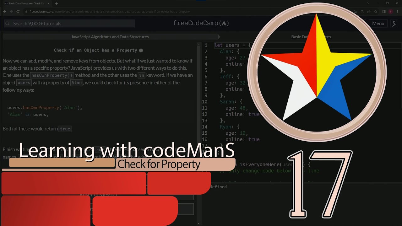 JavaScript Basic Data Structures: Check if an Object has a Property | FreeCodeCamp