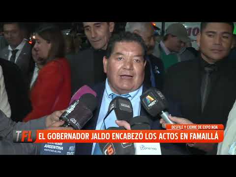 EL GOBERNADOR JALDO ENCABEZÓ LOS ACTOS EN FAMAILLÁ 26-05-2026