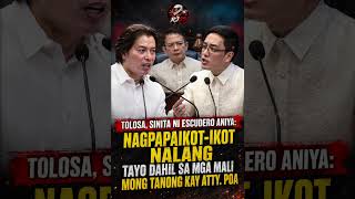 Download lagu Escudero, sinita si atty Tolosan: nagpaikot-ikot nalang tayo sa mali mong tanong kay atty. #trial mp3
