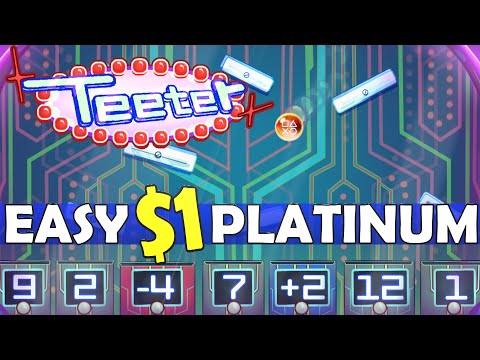 New Easy $0.99 Platinum Game - Teeter Quick Trophy Guide
