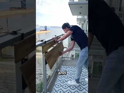 Small Balcony Makeover Ideas by Views Balcony Bar #shorts #balcony #balconymakeover #balconybar