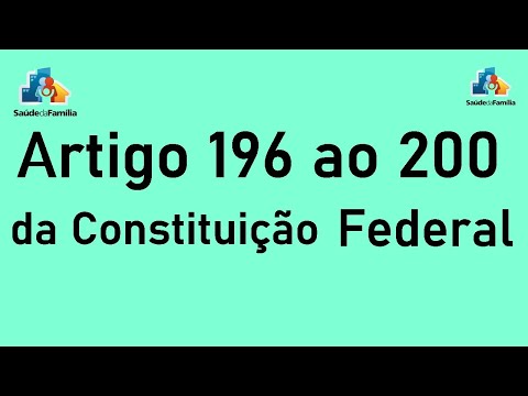 Saúde na Constituição art.196 ao 200