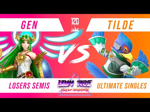 Low Rez Smash Ultimate Regional - Gen (Palu) v. Tilde (Falco) - Losers Semi Finals - 12G x BrookLAN