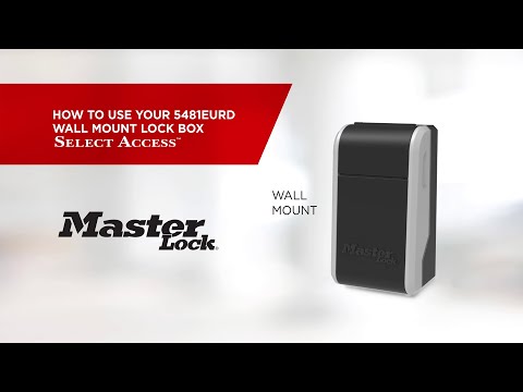 Operating the Master Lock 5481 Lock Boxes (English)
