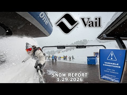 Vail, Colorado Snow Conditions Report | January 29, 2026 | Riva Ridge | Jones Mind Expander Twin 