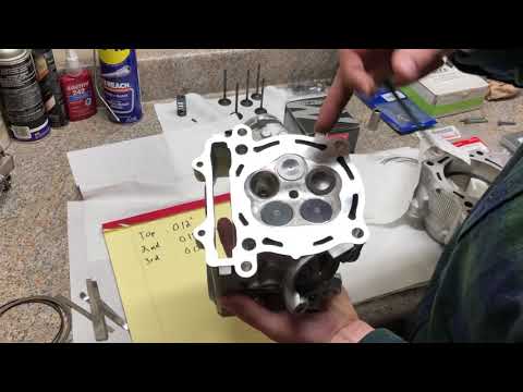Project YFZ 450 cylinder head porting service Pro1 racing heads and piston ring gaps